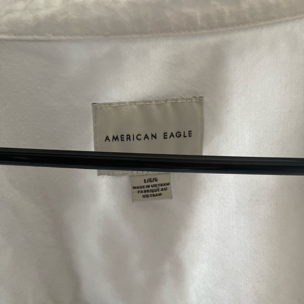 American Eagle white button down size large - Picture 3 of 3